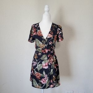 Forever 21 Floral Wrap Dress - Medium